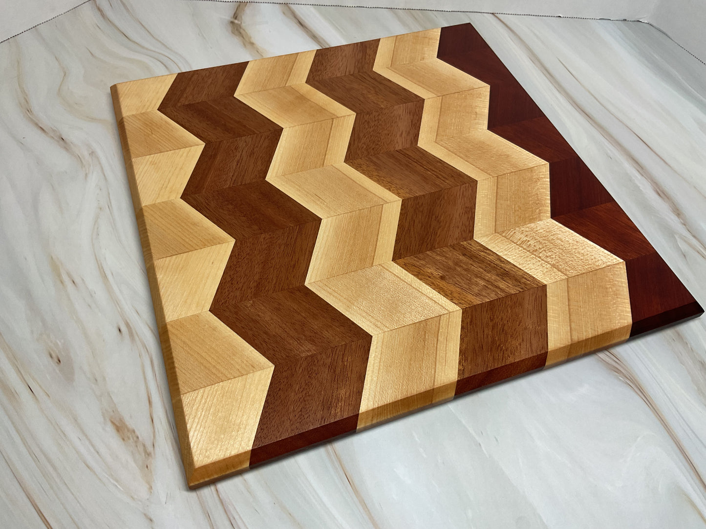 Handcrafted Charcuterie or Cutting Board - Chevron Design