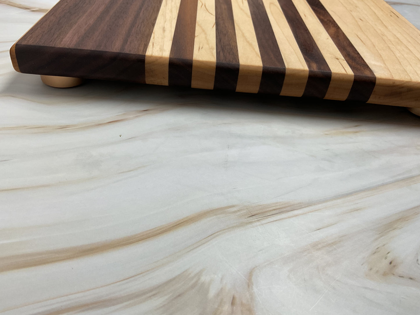 Handcrafted Charcuterie or Cutting Board- Walnut and Maple