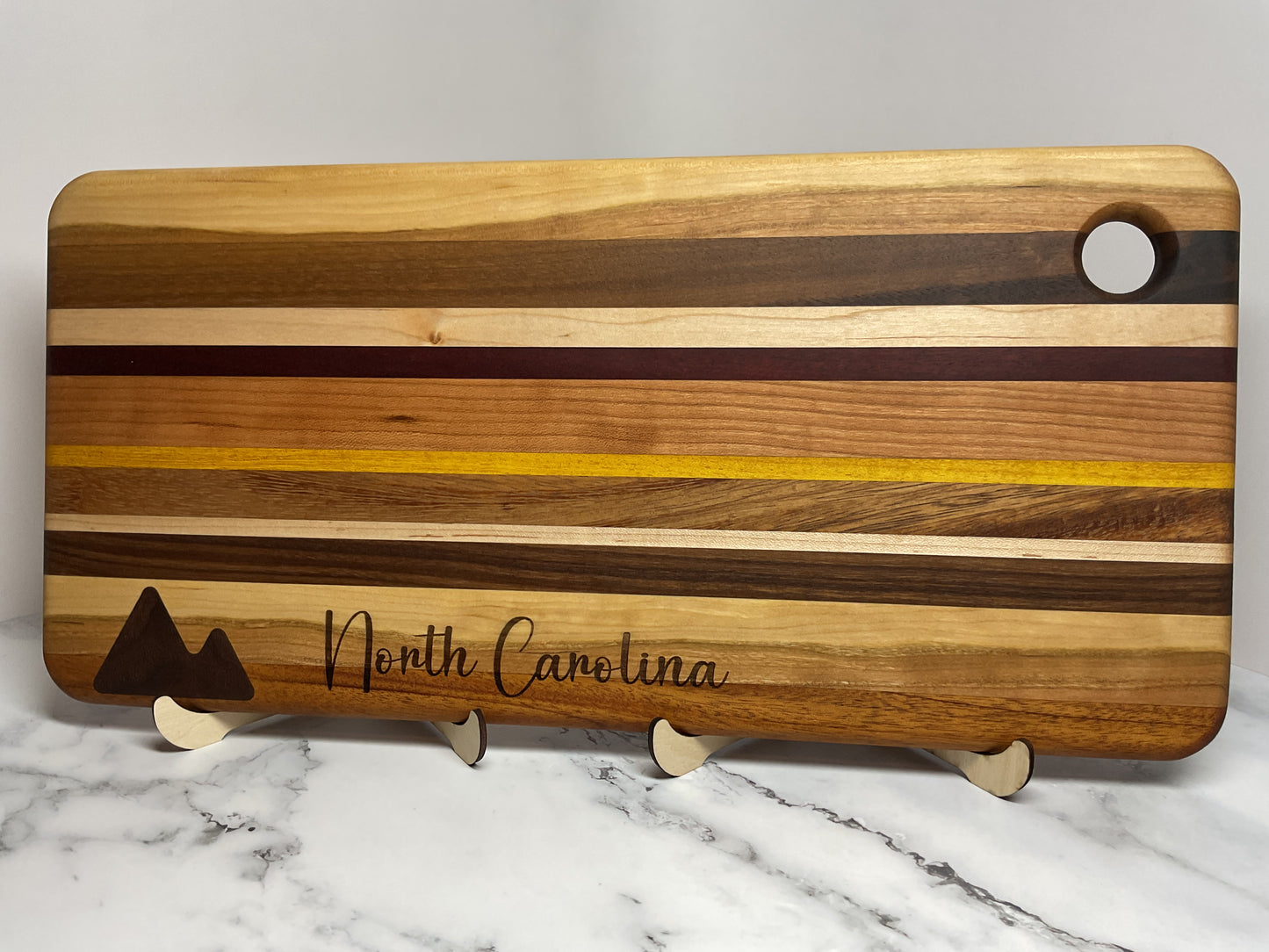 Inlay Accent Cutting Board – Handcrafted Hardwood