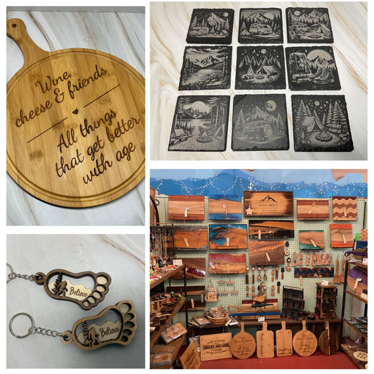 Personalized Engraved Gifts– Cutting Boards, Charcuterie Boards, Tumblers and More
