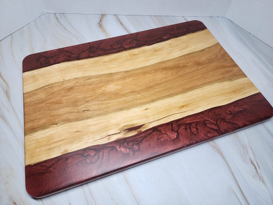 Beautiful Cherry with Candy Red Resin Charcuterie Board