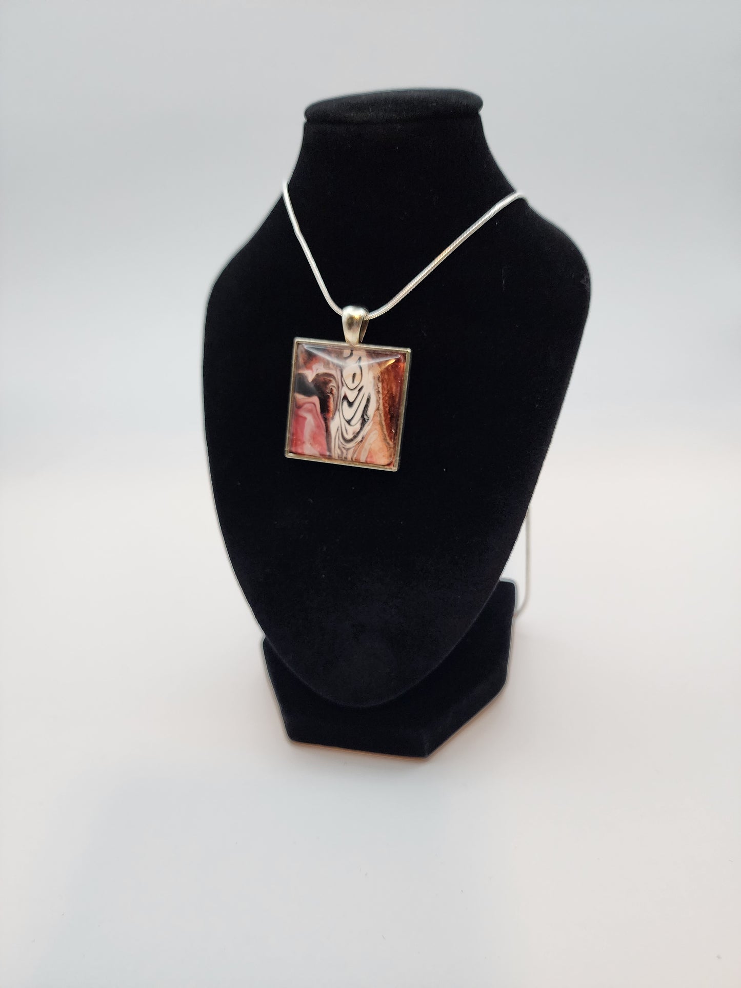 Unique Eyecatching Square Pendant Necklace