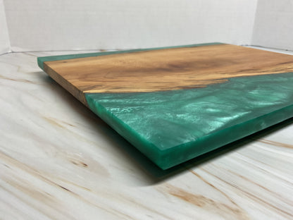 Crafted in the Blue Ridge Mountains- Black Oak and Okinawa Green Charcuterie Board