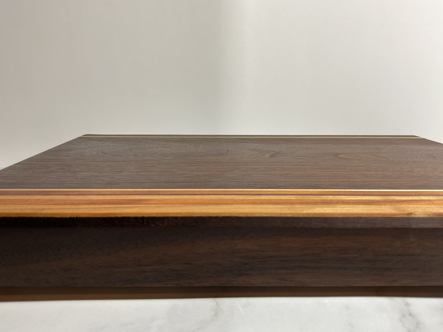 Brass Accent Cutting Board – Handcrafted Hardwood Statement Board
