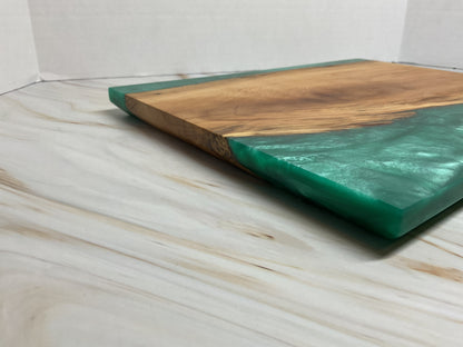 Crafted in the Blue Ridge Mountains- Black Oak and Okinawa Green Charcuterie Board