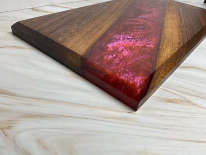 Stunning Charcuterie Board- Walnut with Dragons Breath