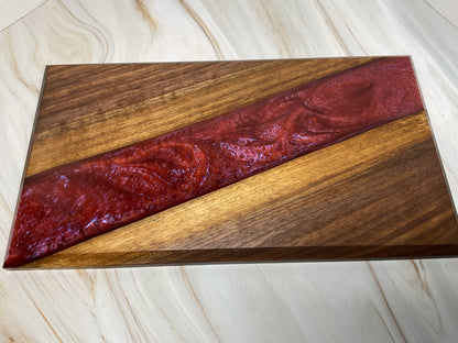 Stunning Charcuterie Board- Walnut with Dragons Breath