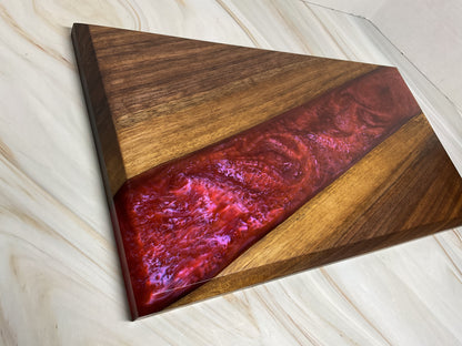 Stunning Charcuterie Board- Walnut with Dragons Breath