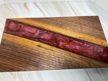 Stunning Charcuterie Board- Walnut with Dragons Breath