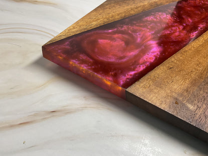 Stunning Charcuterie Board- Walnut with Dragons Breath