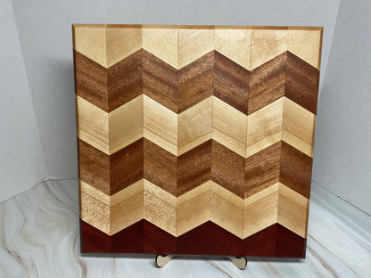 Handcrafted Charcuterie or Cutting Board - Chevron Design