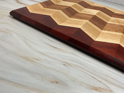 Handcrafted Charcuterie or Cutting Board - Chevron Design