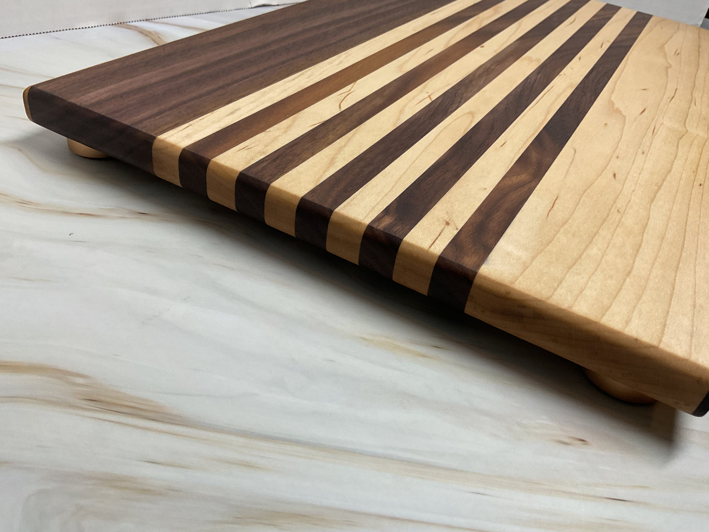 Handcrafted Charcuterie or Cutting Board- Walnut and Maple