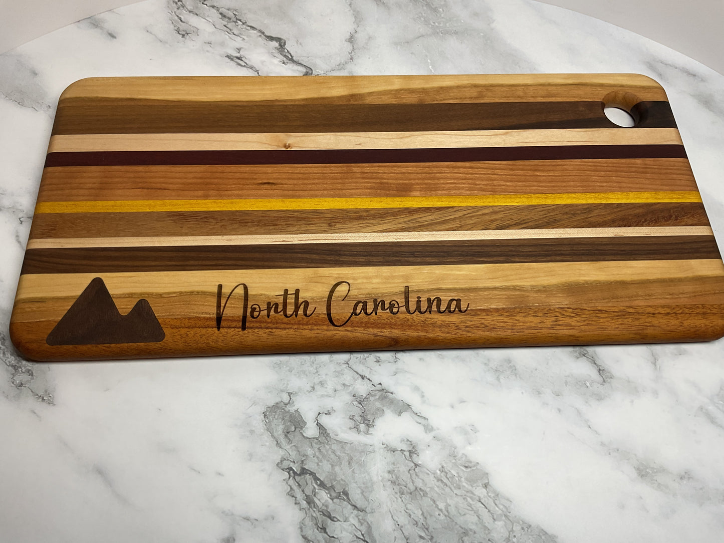 Inlay Accent Cutting Board – Handcrafted Hardwood