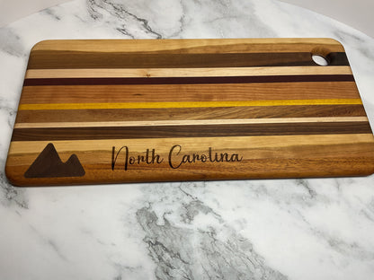 Inlay Accent Cutting Board – Handcrafted Hardwood