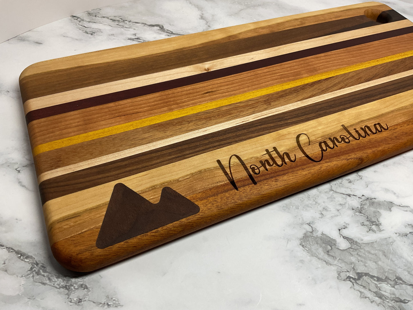 Inlay Accent Cutting Board – Handcrafted Hardwood