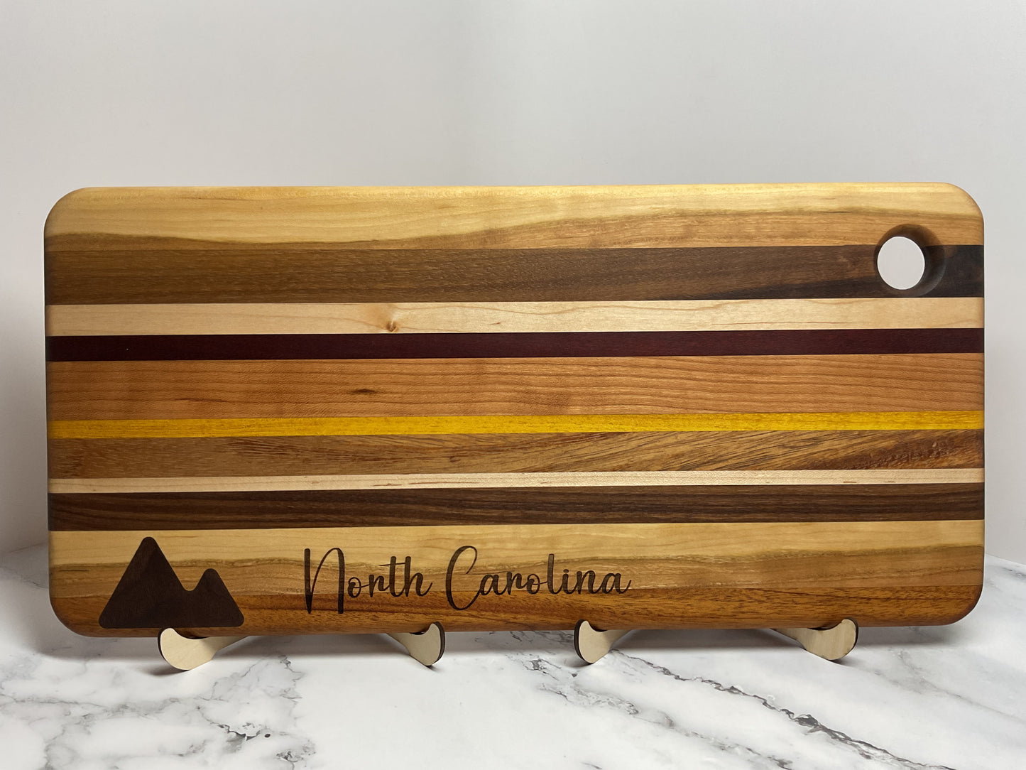 Inlay Accent Cutting Board – Handcrafted Hardwood