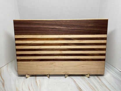 Handcrafted Cutting Board- Walnut and Maple