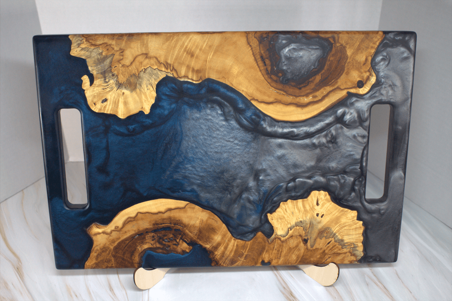 Buckeye Burl Two Tone Charcuterie Board