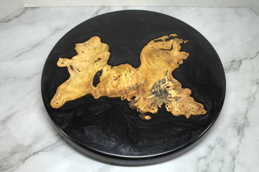 Exclusive One of a kind Onyx and Buckeye Burl Entertaining Charcuterie Board