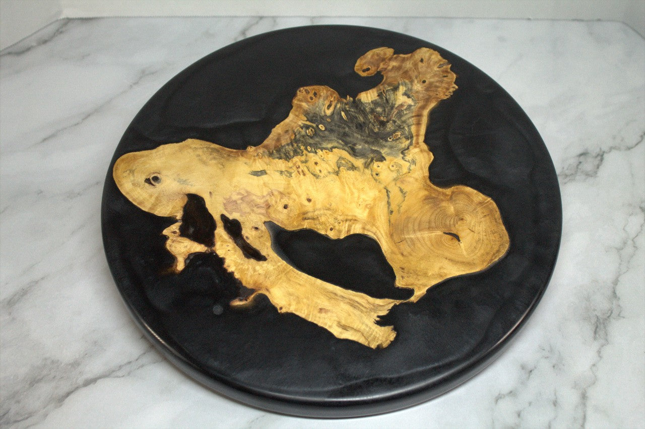 Exclusive One of a kind Onyx and Buckeye Burl Entertaining Charcuterie Board