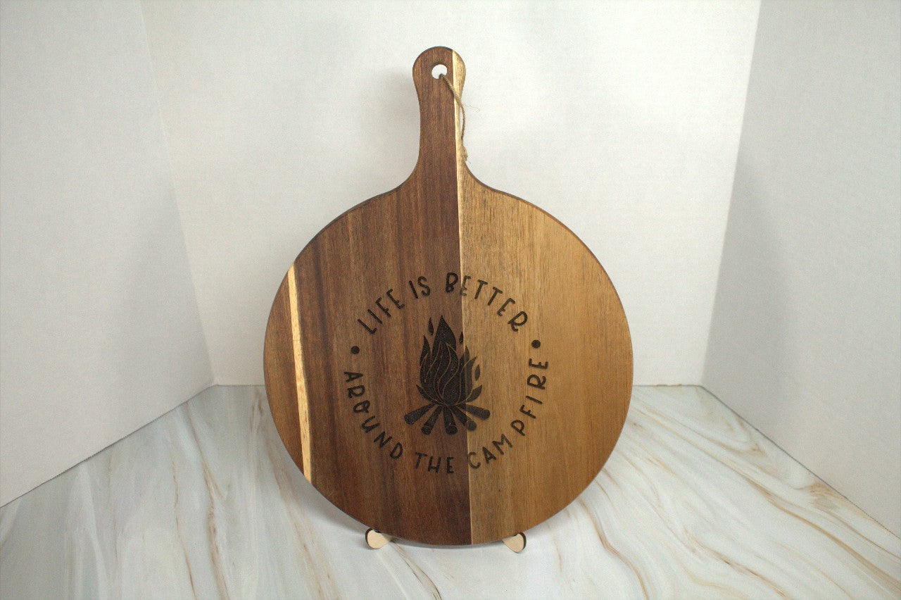 Acacia Wood Pizza, Charcuterie, or Cutting Board