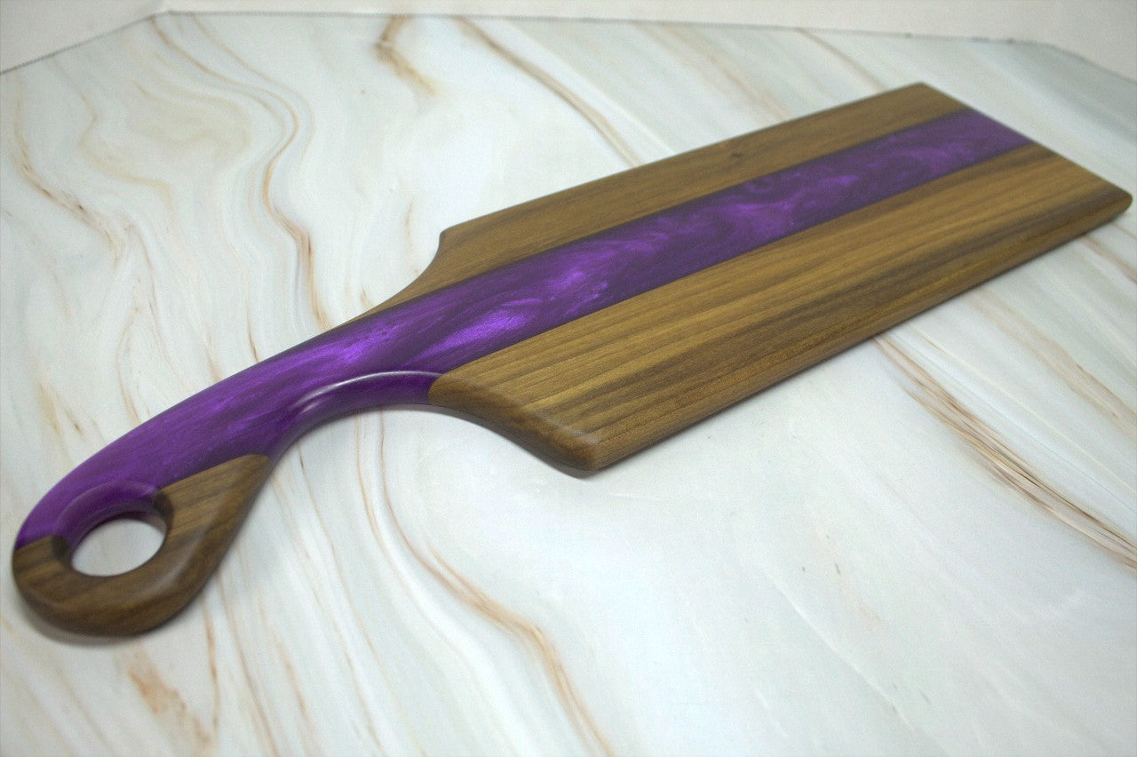 Small handled Beautiful Rainbow Poplar Charcuterie Board