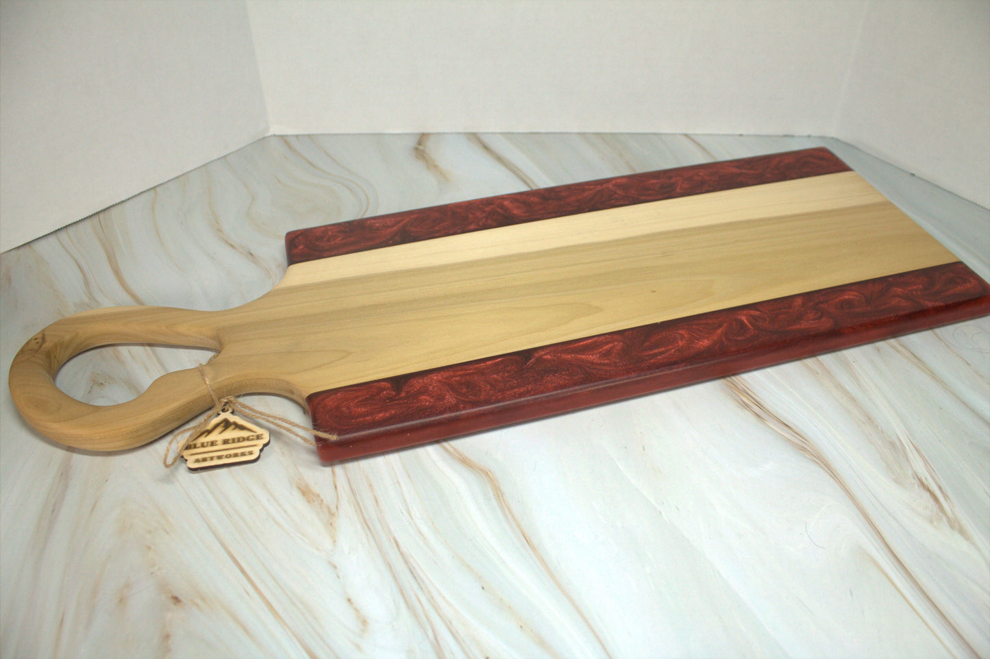 Long Handled Poplar Wood Charcuterie Board