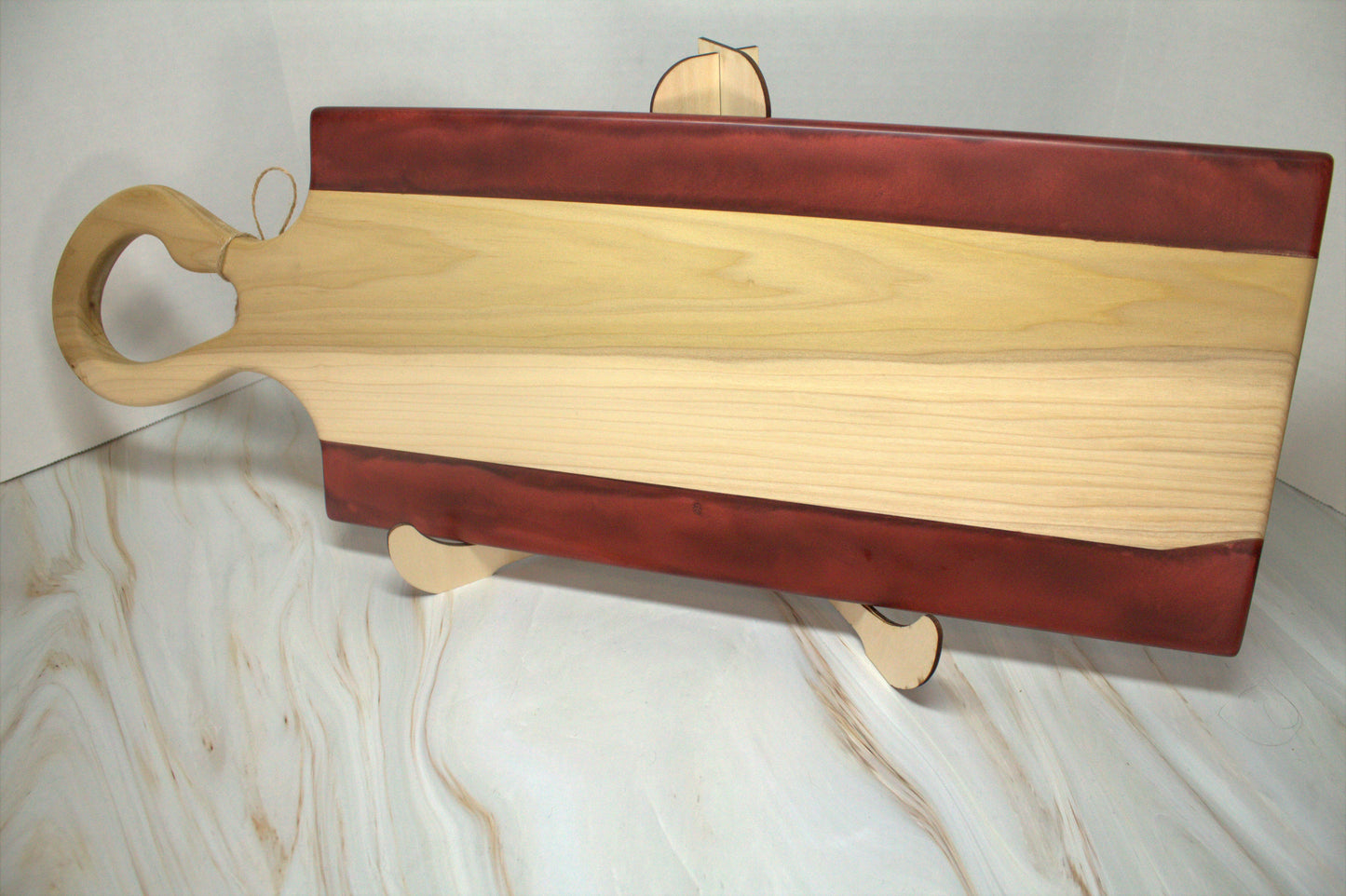 Long Handled Poplar Wood Charcuterie Board