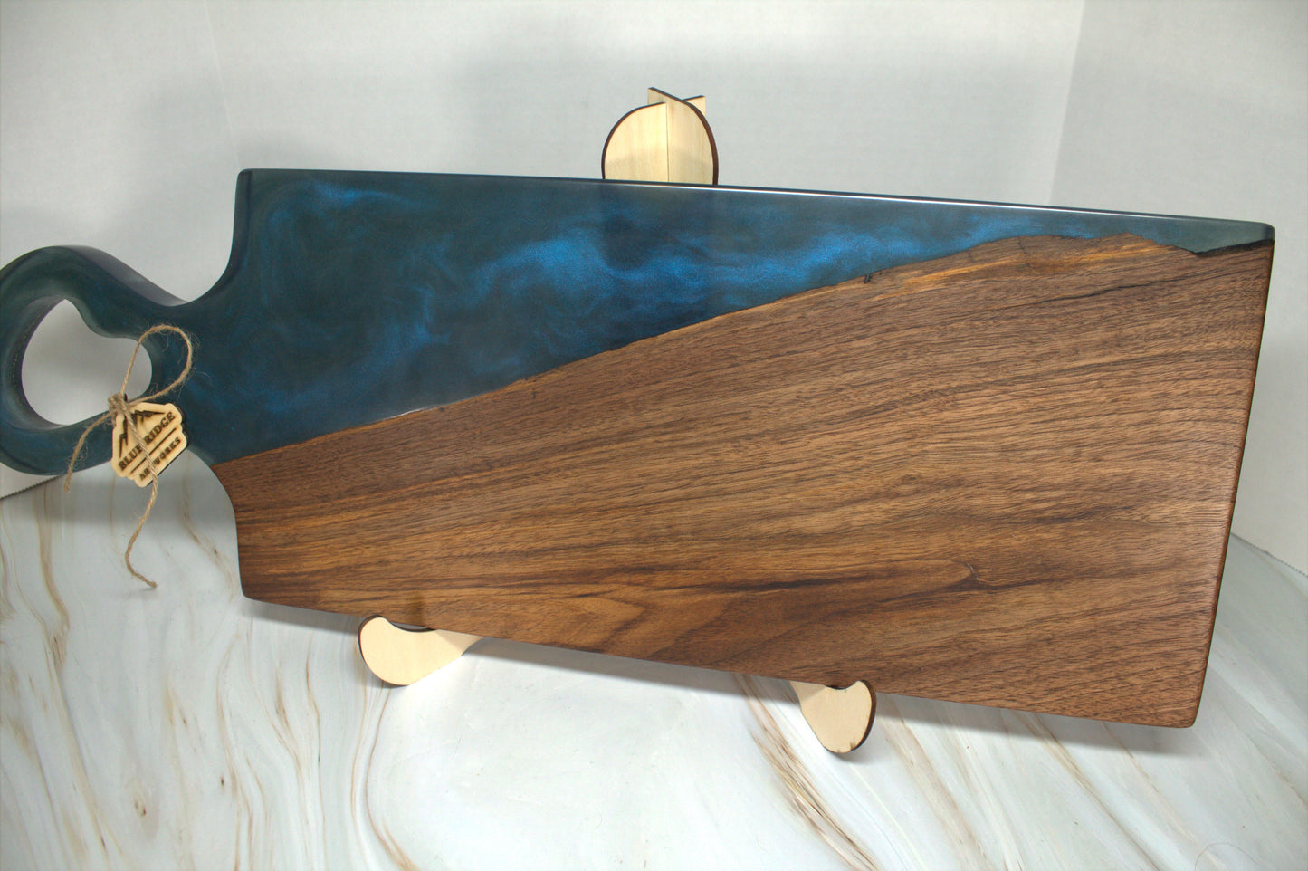 Long Handled Walnut Wood Charcuterie Board