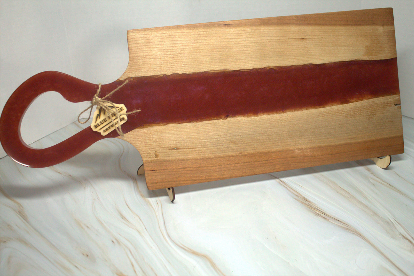 Long Handled Cherry Wood Charcuterie Board