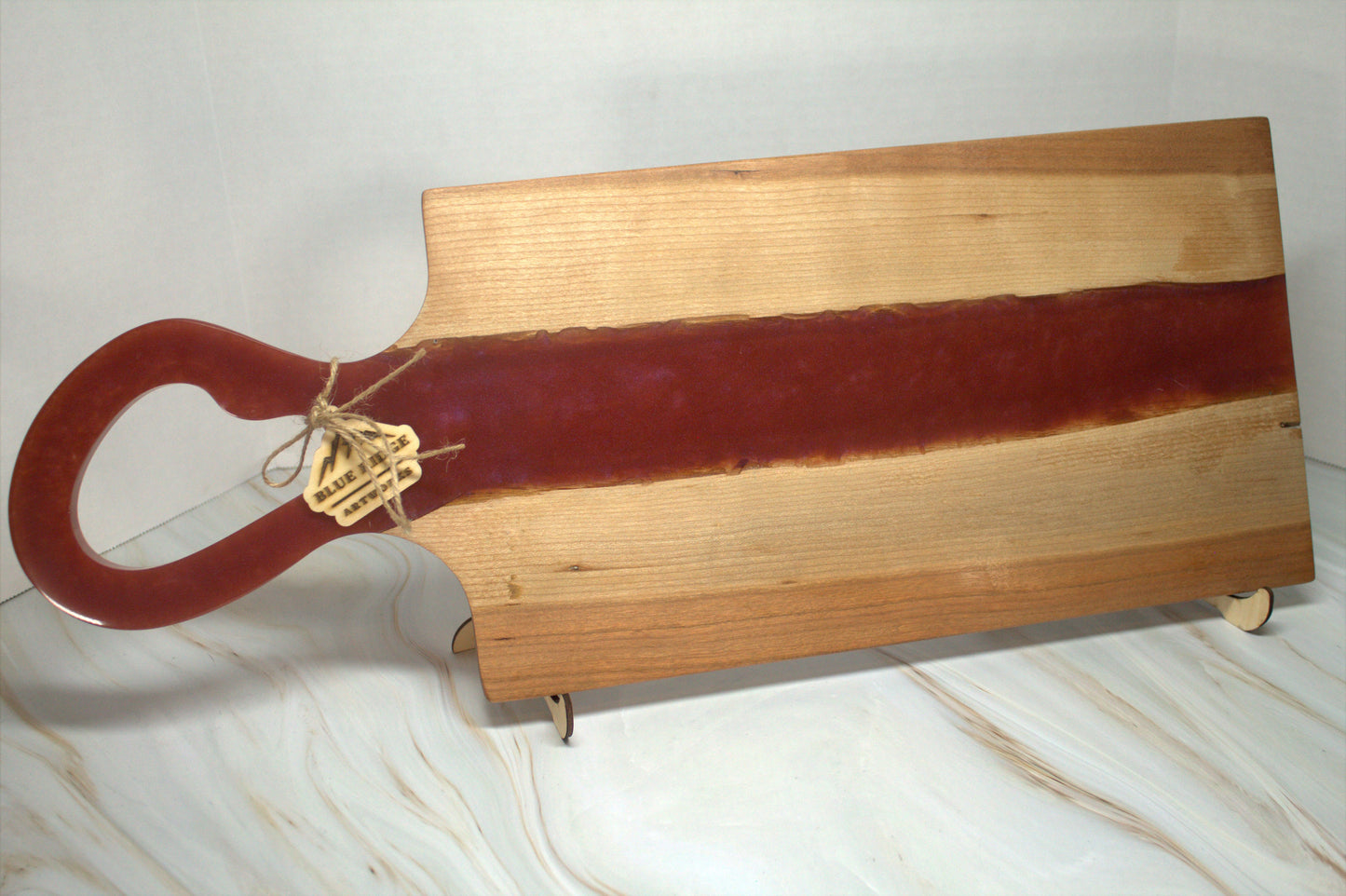 Long Handled Cherry Wood Charcuterie Board