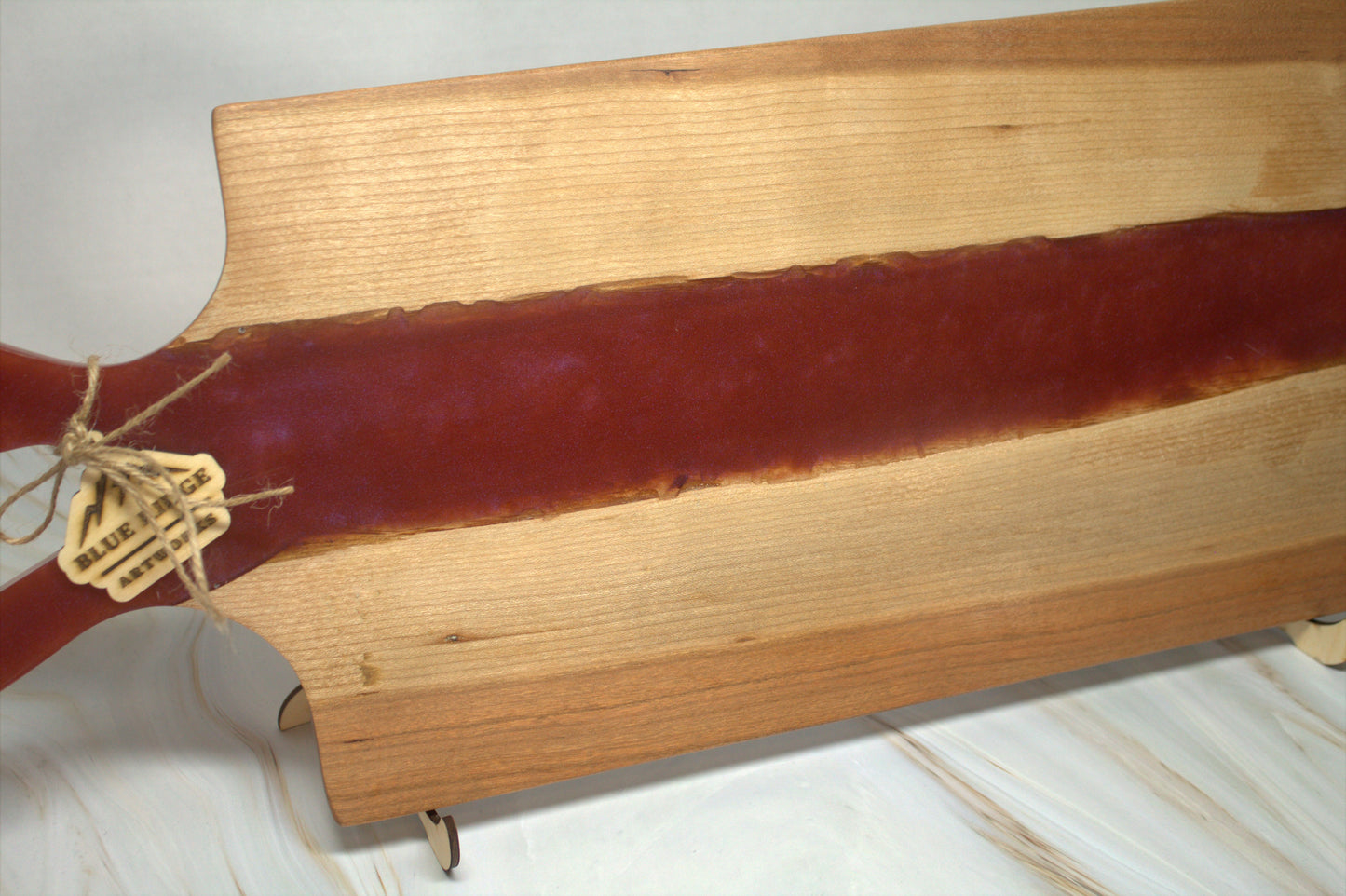 Long Handled Cherry Wood Charcuterie Board