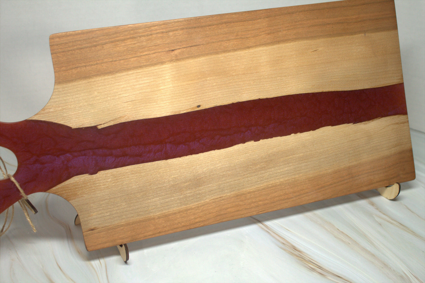 Long Handled Cherry Wood Charcuterie Board