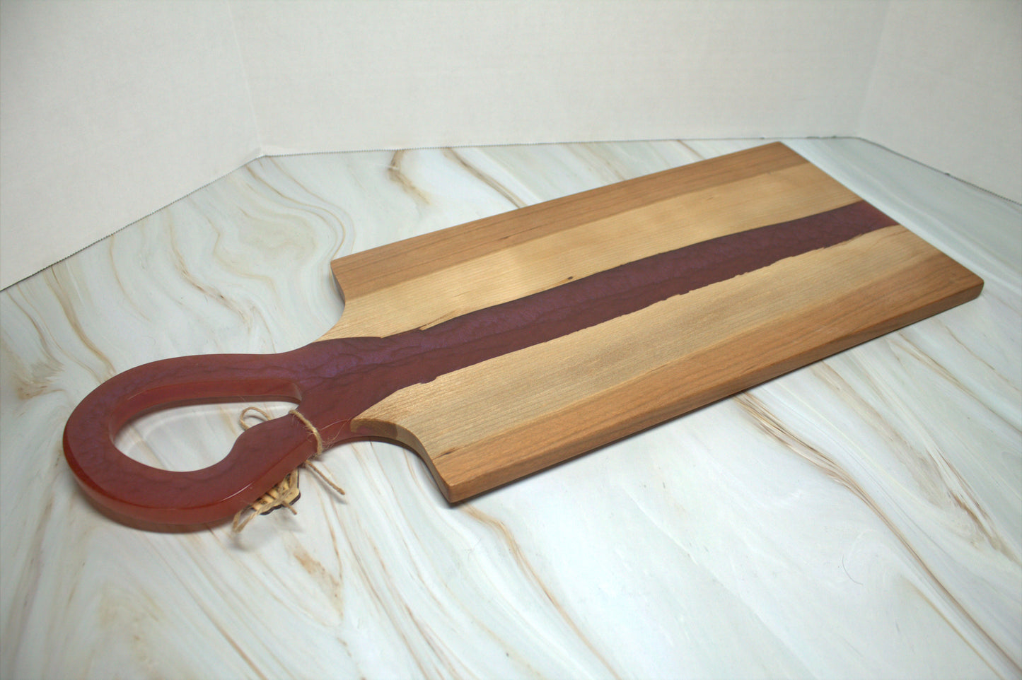 Long Handled Cherry Wood Charcuterie Board