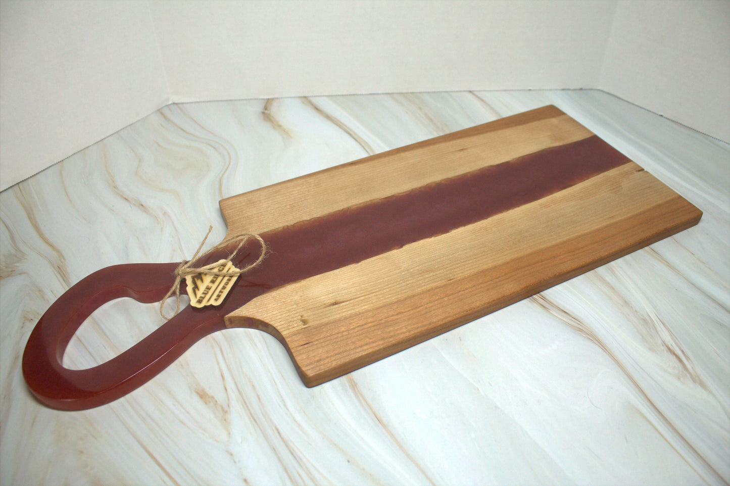 Long Handled Cherry Wood Charcuterie Board